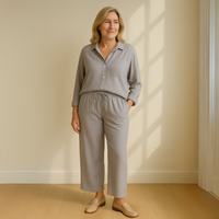Floriana | Women’s Linen Wide Leg Outfit Set