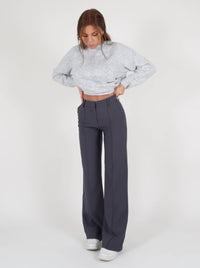 Eloise | Women’s High-Rise Pintuck Flowy Trousers