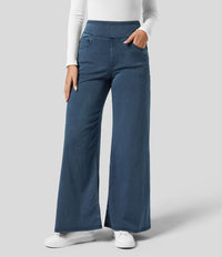 Gineva | Women’s High-Rise Flare Denim Pants