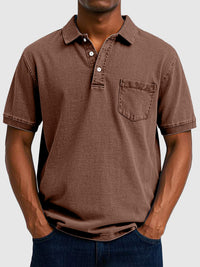 Kenneth | Men's Cotton-Denim Short Sleeve Polo