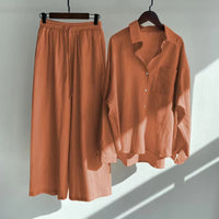 Floriana | Women’s Linen Wide Leg Outfit Set