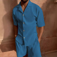 Jasek | Men’s Short Sleeve Corduroy Shirt Set