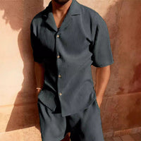 Jasek | Men’s Short Sleeve Corduroy Shirt Set