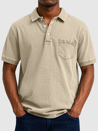 Kenneth | Men's Cotton-Denim Short Sleeve Polo