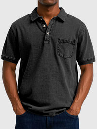 Kenneth | Men's Cotton-Denim Short Sleeve Polo