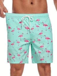 Henry | Flamingo Print Swim Trunks