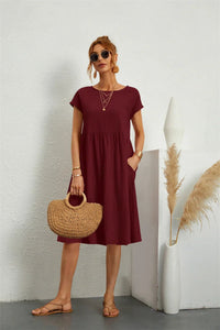 Women's Shift Summer Midi Dress