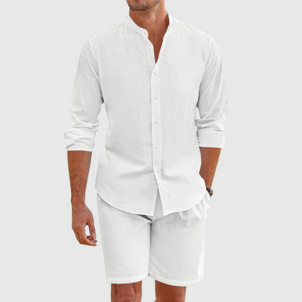 Rafael | Men’s Linen Long Sleeve Shirt Set