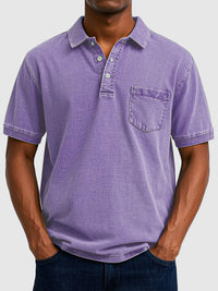 Kenneth | Men's Cotton-Denim Short Sleeve Polo
