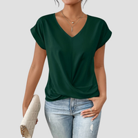 Sancia | Women’s Twist Front Short Sleeve Blouse