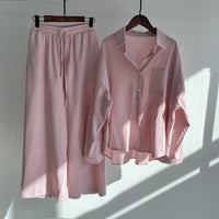 Floriana | Women’s Linen Wide Leg Outfit Set