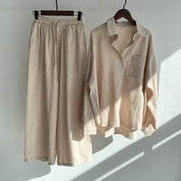 Floriana | Women’s Linen Wide Leg Outfit Set