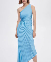 Inka | Women’s One-Shoulder Pleated Maxi Dress