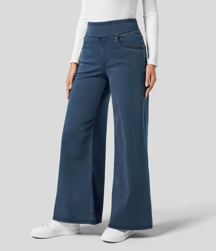 Gineva | Women’s High-Rise Flare Denim Pants