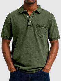 Kenneth | Men's Cotton-Denim Short Sleeve Polo