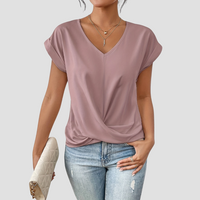 Sancia | Women’s Twist Front Short Sleeve Blouse