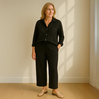 Floriana | Women’s Linen Wide Leg Outfit Set