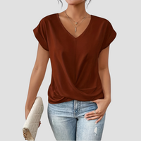 Sancia | Women’s Twist Front Short Sleeve Blouse