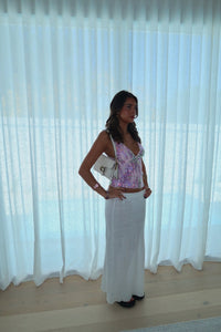 Darya | Women’s Sleeveless Sequin V Neck Top