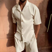 Jasek | Men’s Short Sleeve Corduroy Shirt Set