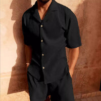 Jasek | Men’s Short Sleeve Corduroy Shirt Set