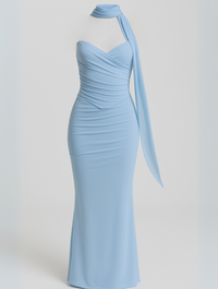 Anya | Women’s Strapless Choker Maxi Dress