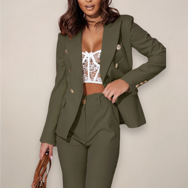 Araceli | Women’s High-Density Crepe Two-Piece Suit