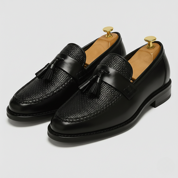Anatole | Men’s Box Calf Leather Saddle Tassel Loafer