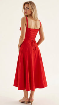 Women's Wedding Guest Floral Slip Midi Dress