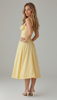 Women's Wedding Guest Floral Slip Midi Dress
