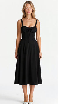 Women's Wedding Guest Floral Slip Midi Dress