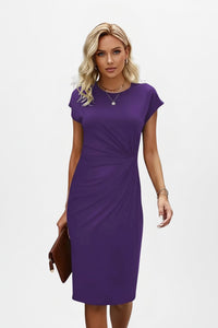 Women's Wedding Guest Knit Bodycon Midi Dress
