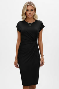 Women's Wedding Guest Knit Bodycon Midi Dress