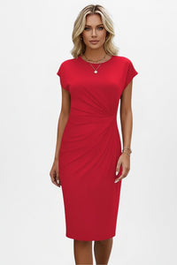 Women's Wedding Guest Knit Bodycon Midi Dress
