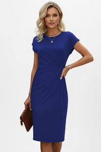 Women's Wedding Guest Knit Bodycon Midi Dress