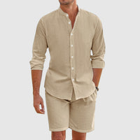 Rafael | Men’s Linen Long Sleeve Shirt Set