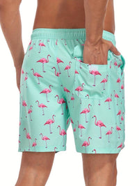 Henry | Flamingo Print Swim Trunks