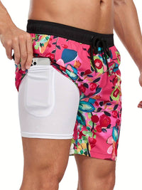 Henry | Flamingo Print Swim Trunks