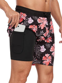 Henry | Flamingo Print Swim Trunks