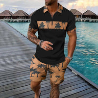 Pascal | Men’s Short Sleeve Palm Print Set