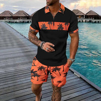 Pascal | Men’s Short Sleeve Palm Print Set