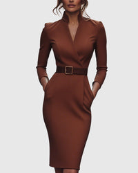 Women's Cocktail Bodycon Midi Dress