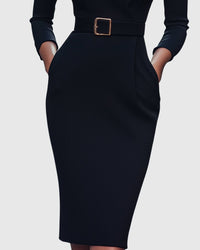 Women's Cocktail Bodycon Midi Dress
