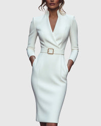 Women's Cocktail Bodycon Midi Dress