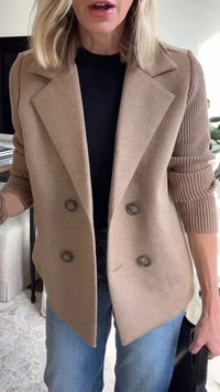 Johanna | Women’s Knit Double Breasted Blazer