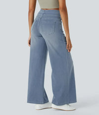 Gineva | Women’s High-Rise Flare Denim Pants