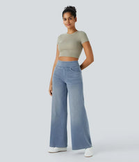 Gineva | Women’s High-Rise Flare Denim Pants