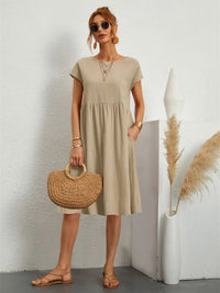 Women's Shift Summer Midi Dress
