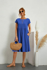 Women's Shift Summer Midi Dress